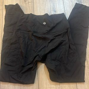 Black lululemon leggings size 4